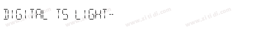 Digital TS Light字体转换
